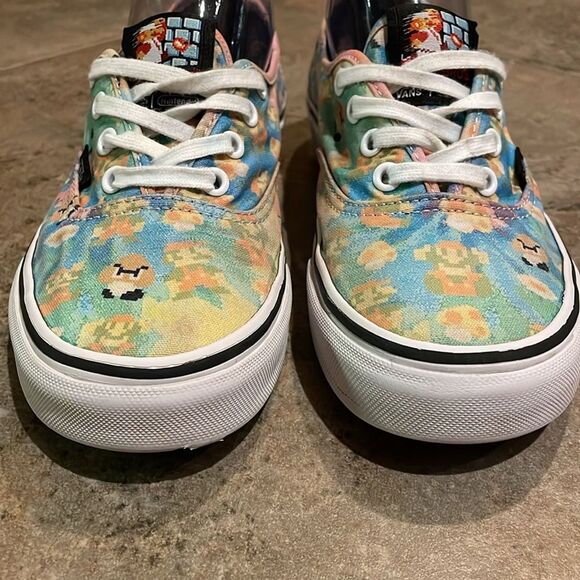 Vans X Nintendo Super Mario Bros Game Over Authentic Sneaker Shoes W7.5 M6 - Picture 9 of 12